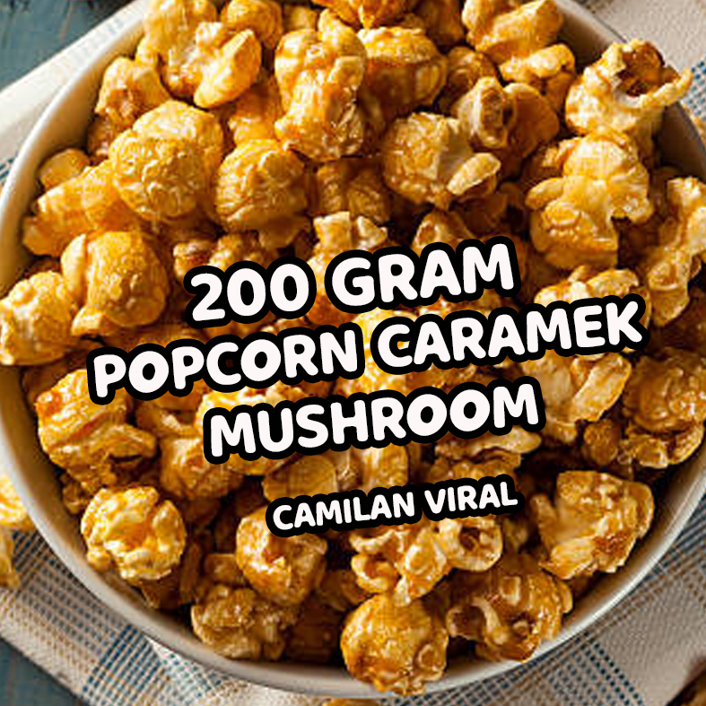 

Popcorn Caramel Manis - Popcorn Bioskop - Popcorn Import Mushroom 200 Gram