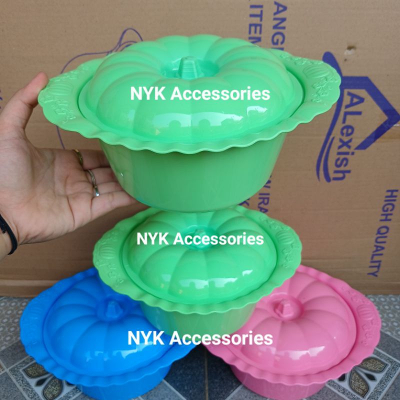 NYK Basi tutup Lavenia/Basi tutup plastik/Basi prasmanan/Basi sayur/Wadah prasmanan
