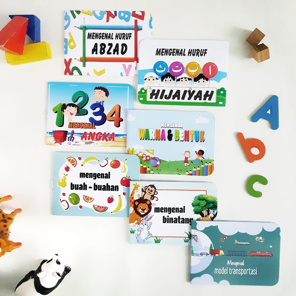 MINI BOOK - Buku Pengenalan Bayi Anak Board Book Mini Mainan Edukasi Anak Balita Bayi Bilingual Mura