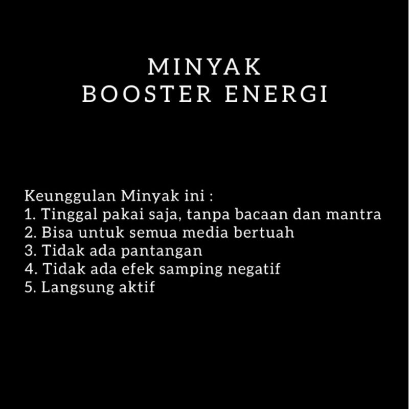 tester parfum / minyak booster energi