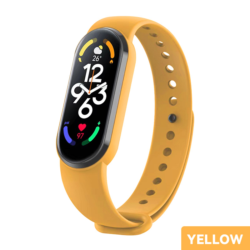 GOONE NEW 2023 M8 Smartwatch Bluetooth IP67 Waterproof Touch Screen Smartband Bracelet Play Music Sport Health Tracker Blood Pressure Monitoring Jam Tangan Pria Jam Tangan Wanita-M8-Yellow
