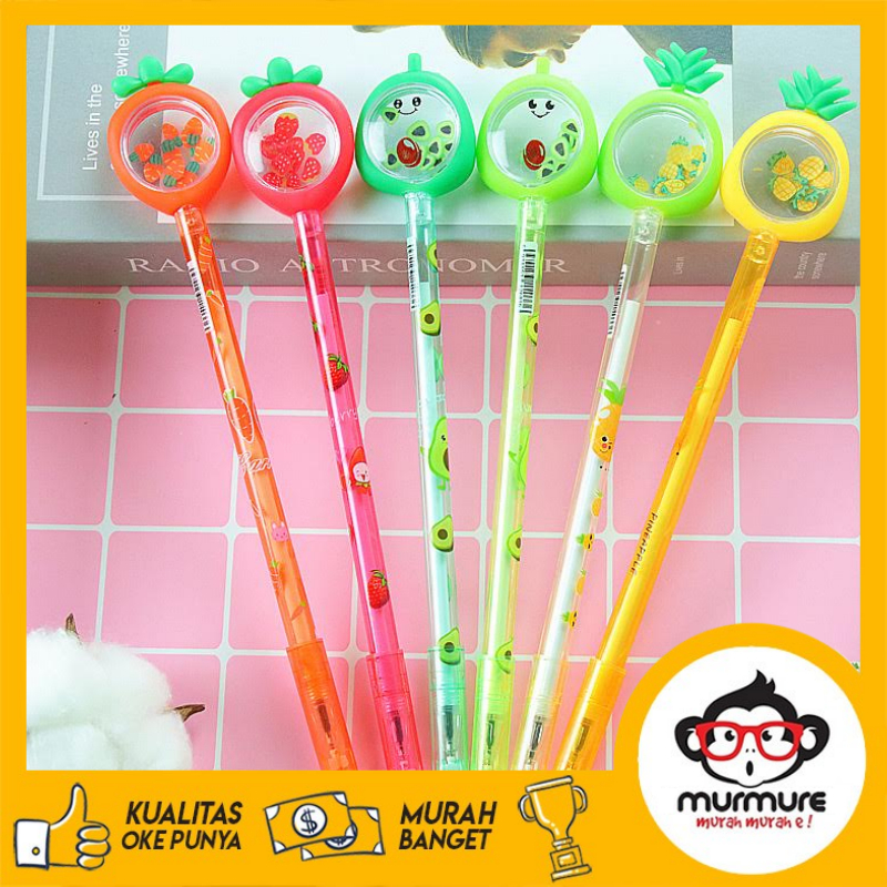 

MURMURE.ID | PULPEN GEL KARAKTER BUAH KARAKTER BOLPOIN LUCU UNIK