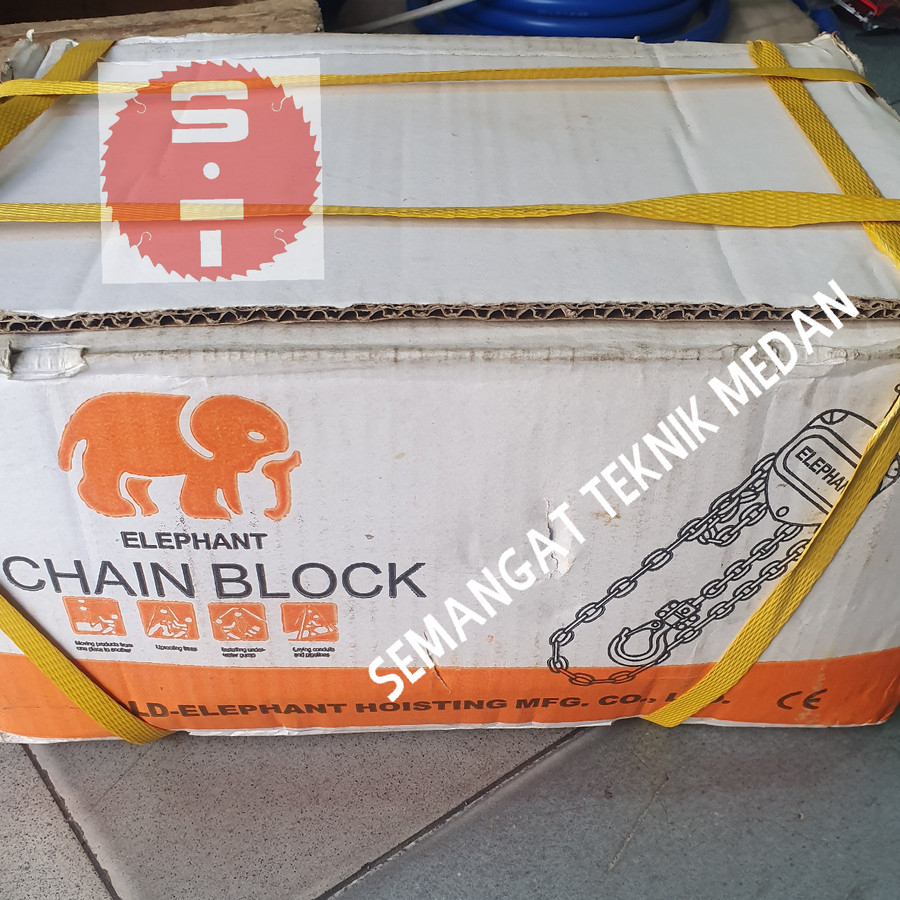 CHAIN BLOCK TAKEL KATROL HOIST 1,5TON 1.5 TON 15 METER ELEPHANT GAJAH