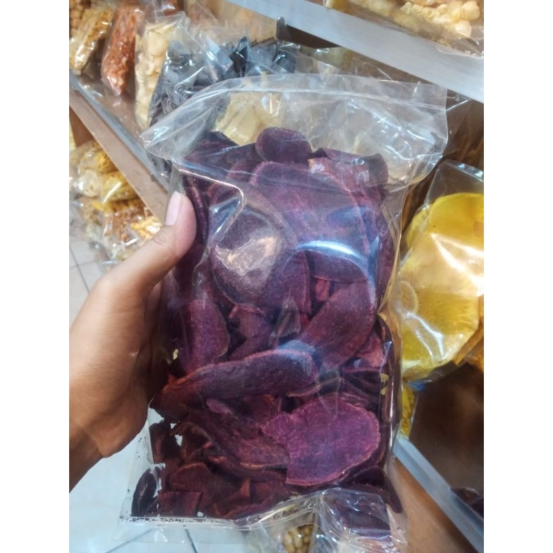 

Snack Kripik ubi ungu 200gram