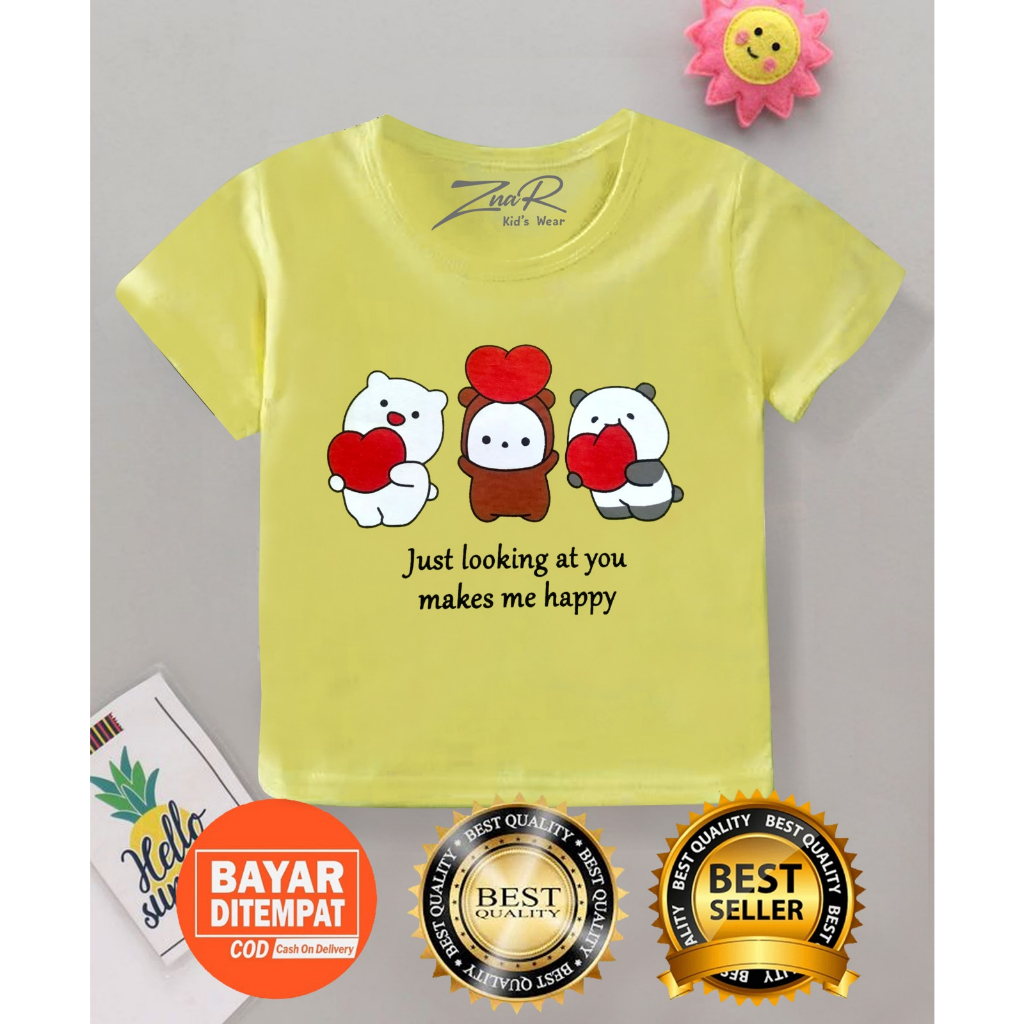 Znar -PROMO 12.12 baju kaos oblong anak anak / atasan anak baju anak / unisex