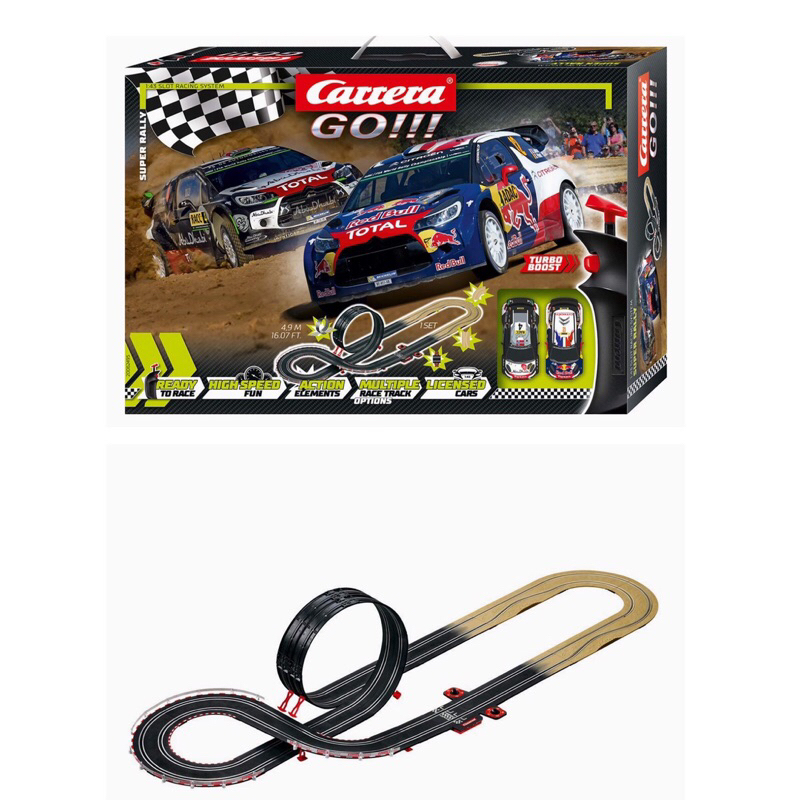 Carrera Super Rally Track & 2 Cars Playset