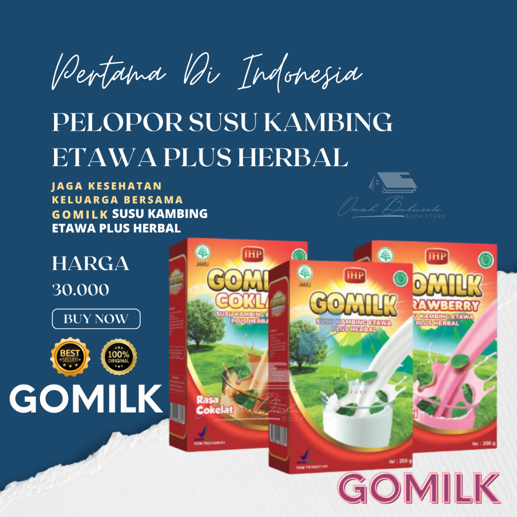 

GOMILK 200gram - SUSU KAMBING ETAWA PLUS HERBAL