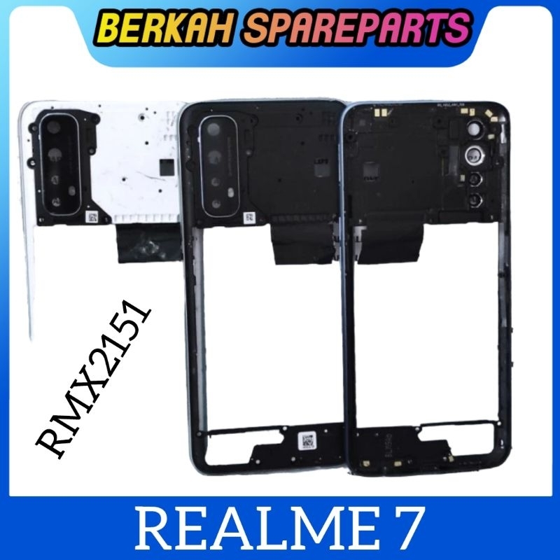 TULANG BEZZEL BEZEL REALME 7 - TUTUP MESIN TATAKAN BACKDOOR REALME 7 ORIGINAL
