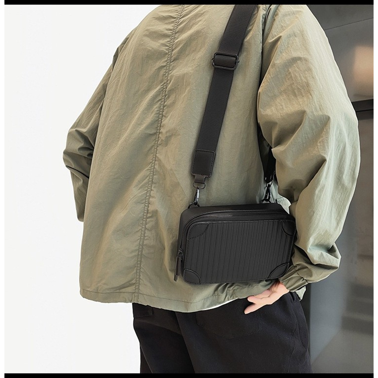 tas selempang pria BLACK NASA fashion waterproof distro cowok slempang slepang besar bisa cod multif