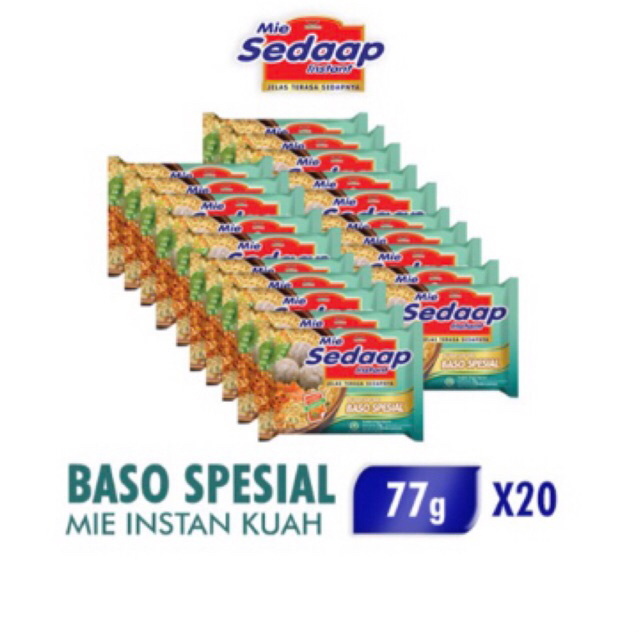 

Sedaap mie Instan Baso Spesial 77g