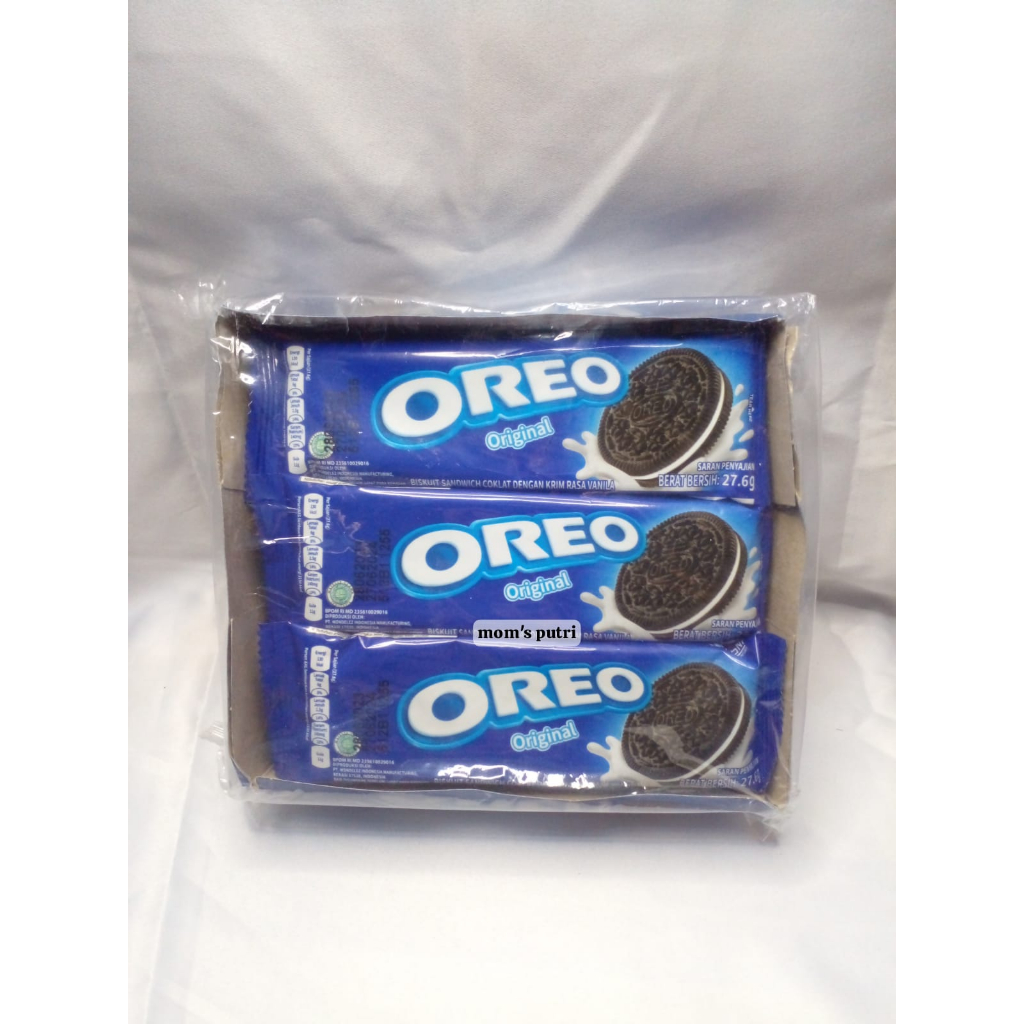 

OREO BISKUIT SANDWICH VANILA | COKKLAT | STRAWBERRY ISI 3 12PCS @27,6GR