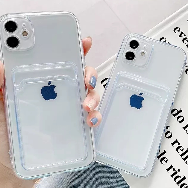 Soft Case Slot Card Bening iPhone X XR XS XSMAX 7 8 7Plus 8Plus 6 6G 6S 6Plus 6S+ SE 2020 SE 2022 Si