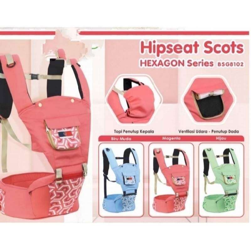 GENDONGAN HIPSEAT duduk BABY SCOT BSG 8102 BSG 6102