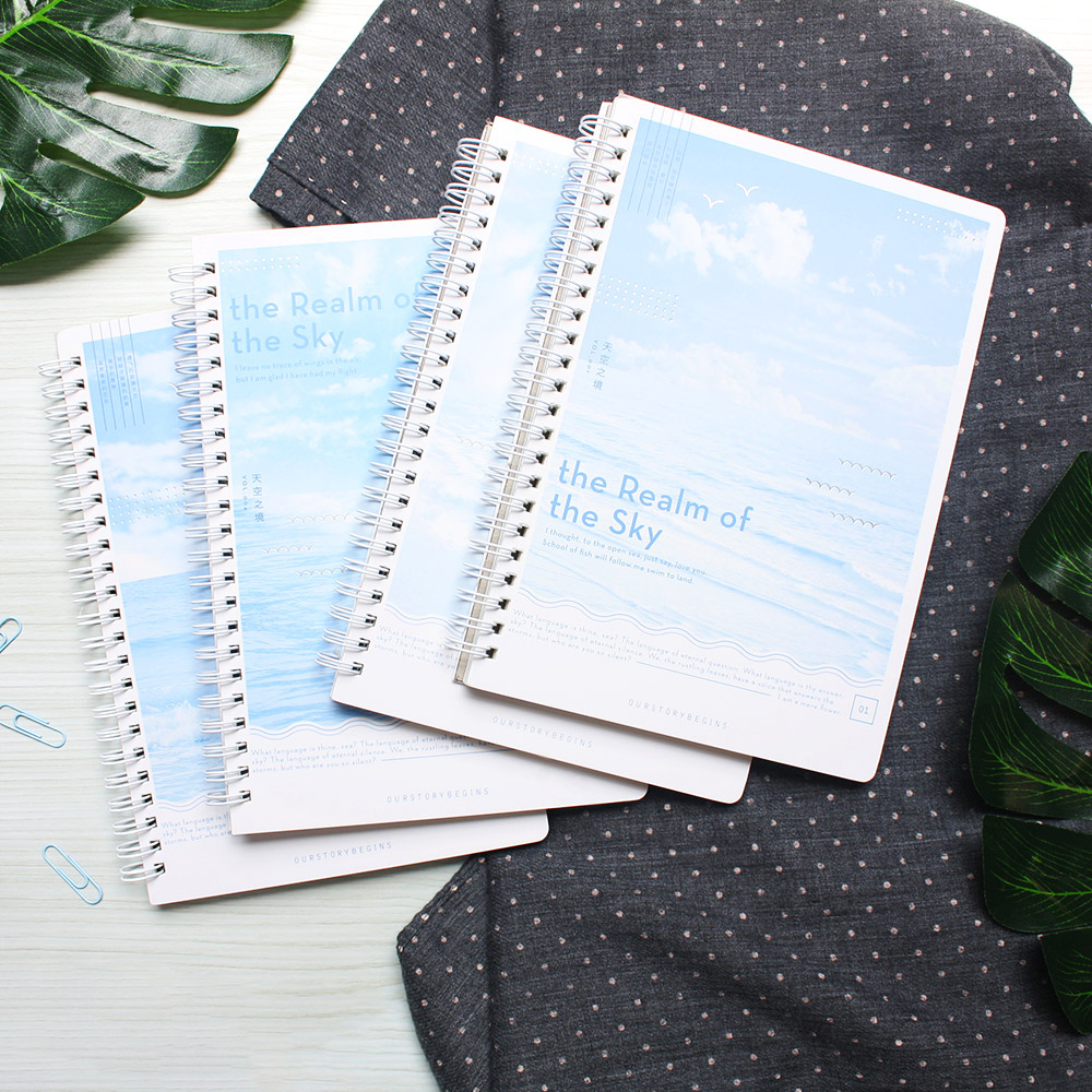 

The Realm of The Sky Spiral Ruled Notebook A5