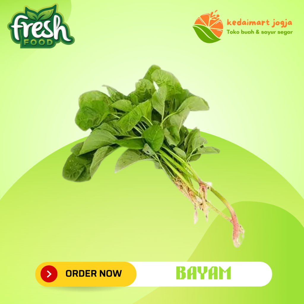 

Sayur Bayam Segar Per Ikat Sayuran Fresh Kedaimart Jogja