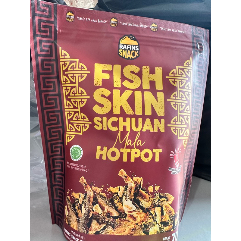 

Rafins snack Fish skin Sichuan Mala Hotpot