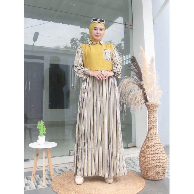 Gamis rayon salur / gamis rayon lovely