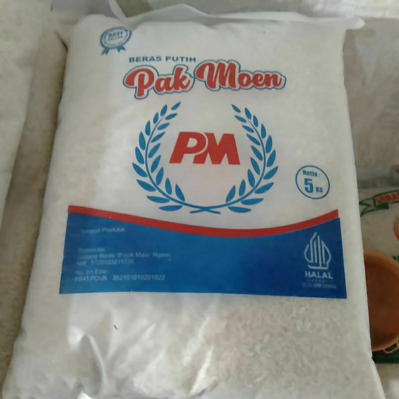 

BERas Pak Moen 5kg#berasngawi-beras putih