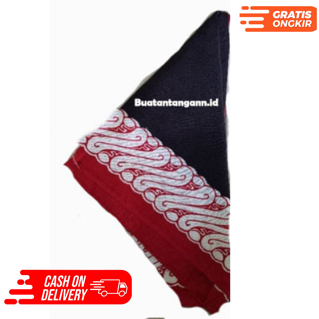 [NEW] Udeng Segitiga banyuwangi / iket segitiga banyuwangi hitam merah