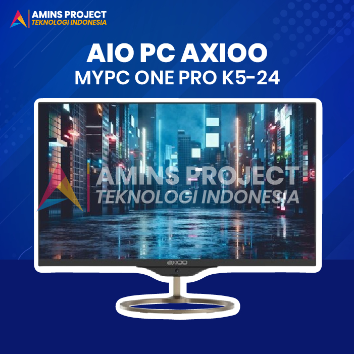 PC AIO AXIOO MYPC ONE PRO K5-24 (256GB - 1TB) 23.8” / WINDOWS 10 PRO / i5-1135G7 / GARANSI RESMI