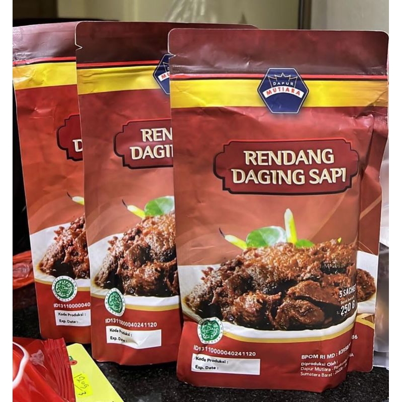 

Rendang Daging Sapi 250g Dapur Mutiara Premium Quality