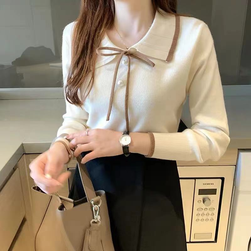 Miss H ~ 268 Pakaian Wanita Baju Atasan Lengan Panjang Import Manset Baju Wanita Premium Sweater