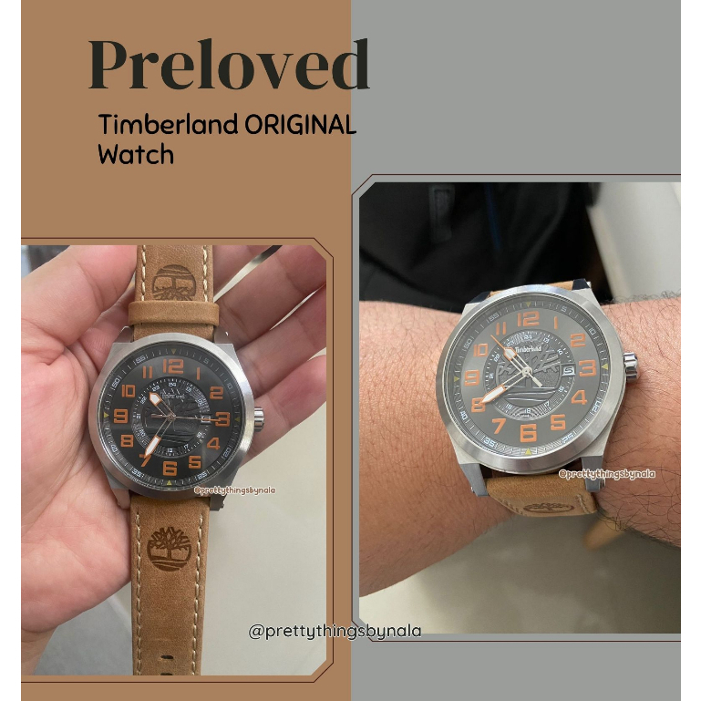 Preloved Jam tangan pria Timberland original second men watch Like New