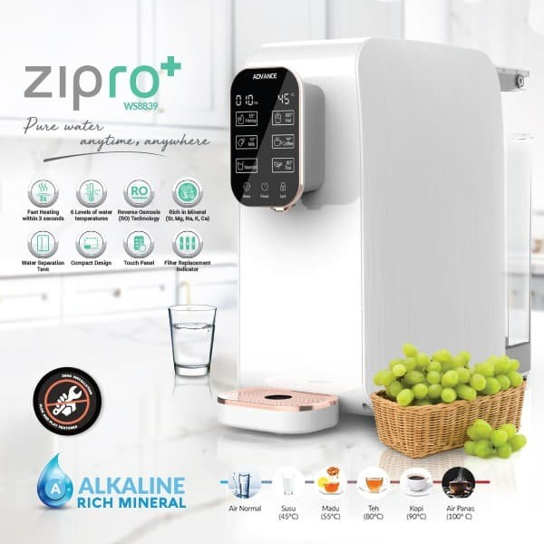 WATER PURIFIER ADVANCE ZIPRO ALKALINE WATER