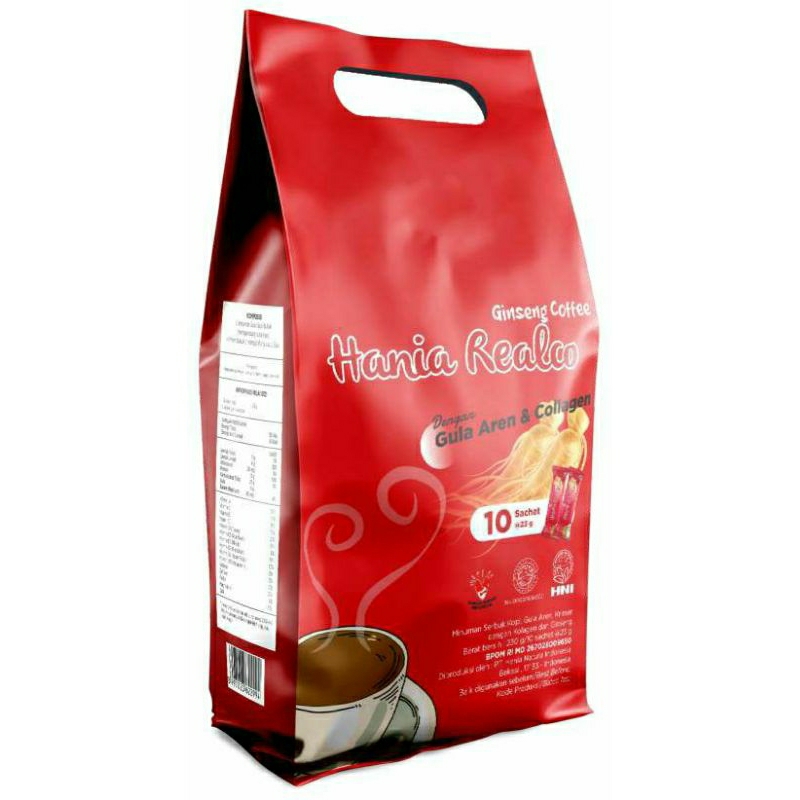 

HANIA REALCO GINSENG COFFEE isi10sachet HNI