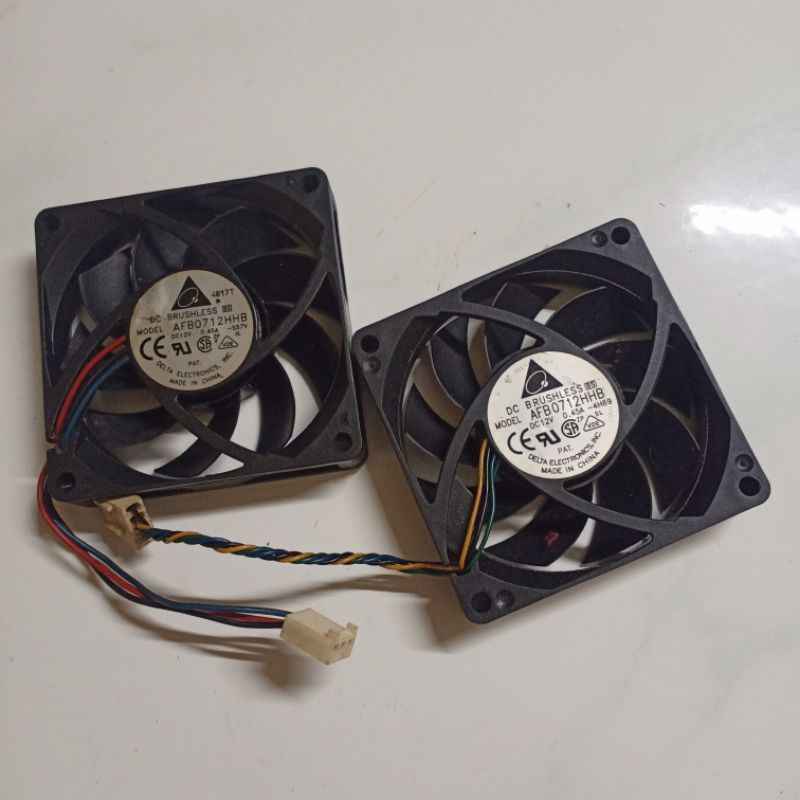 Kipas fan Delta AFB0712/12v 0,45a /7x7x1,5cm/4pin/3pin