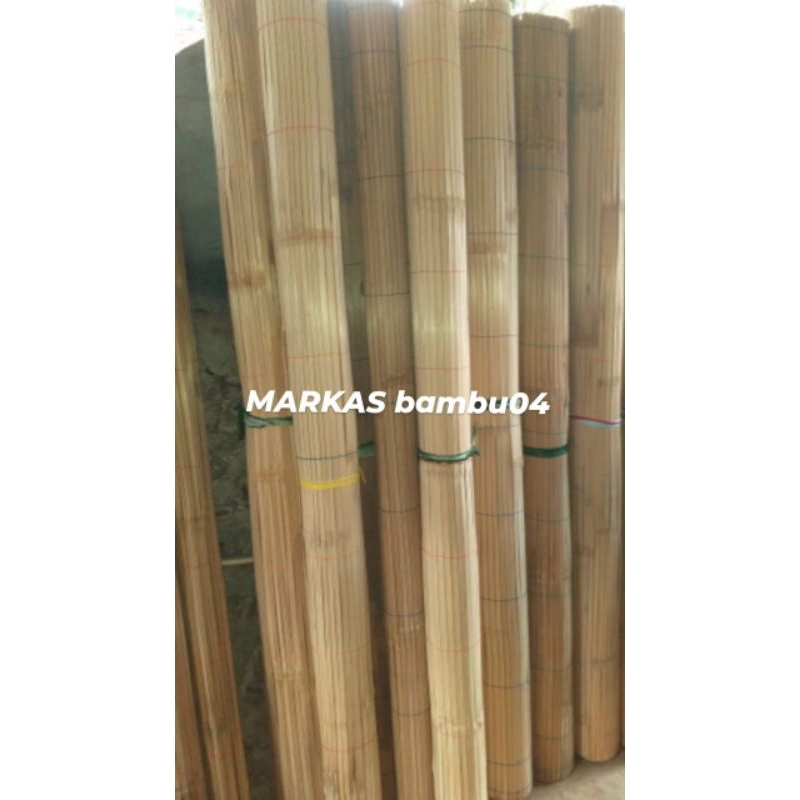 tirai bambu gulung outdoor 2meterx2meter tirai teras depan rumah kerai bambu/tirai polos/tirai gulun