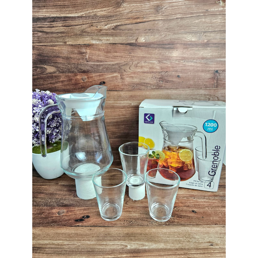 GROSIR TERMURAH KIM GLASS GRENOBLE SET 3 / 1 PITCHER 3 GELAS
