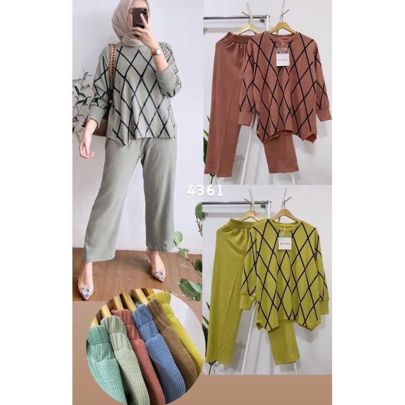 Kuyifei 436.1//One set KUYIFEI//Setelan rajut premium//One set rajut premium//One set rajut//Setelan