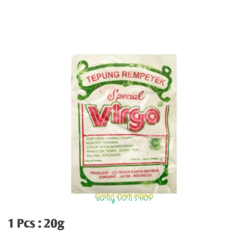 

Tepung Rempeyek Virgo 20g (1 Pcs)