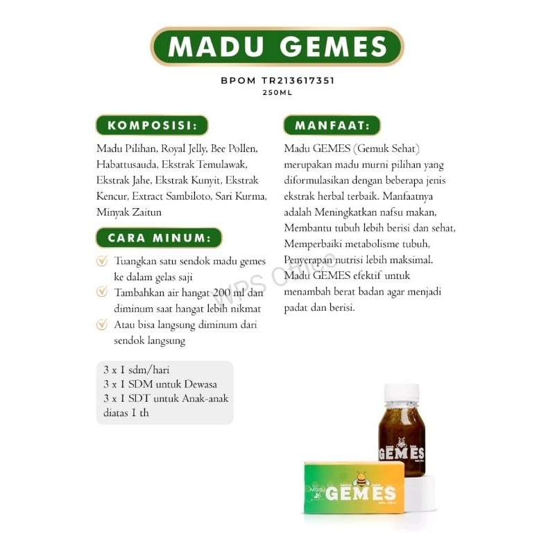 

Madu gemes (gemuk sehat)