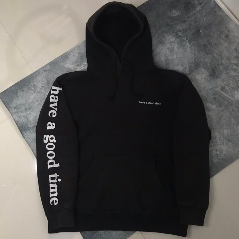 HAGT Spellout Black Hoodie