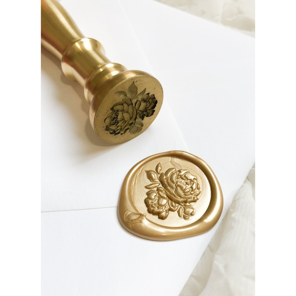 

Ganzania (Antique Gold) - 1 Pieces Wax seal coinbulat sticker instan segel vintage undangan / DIY Hampers / Wax Octagon GUN