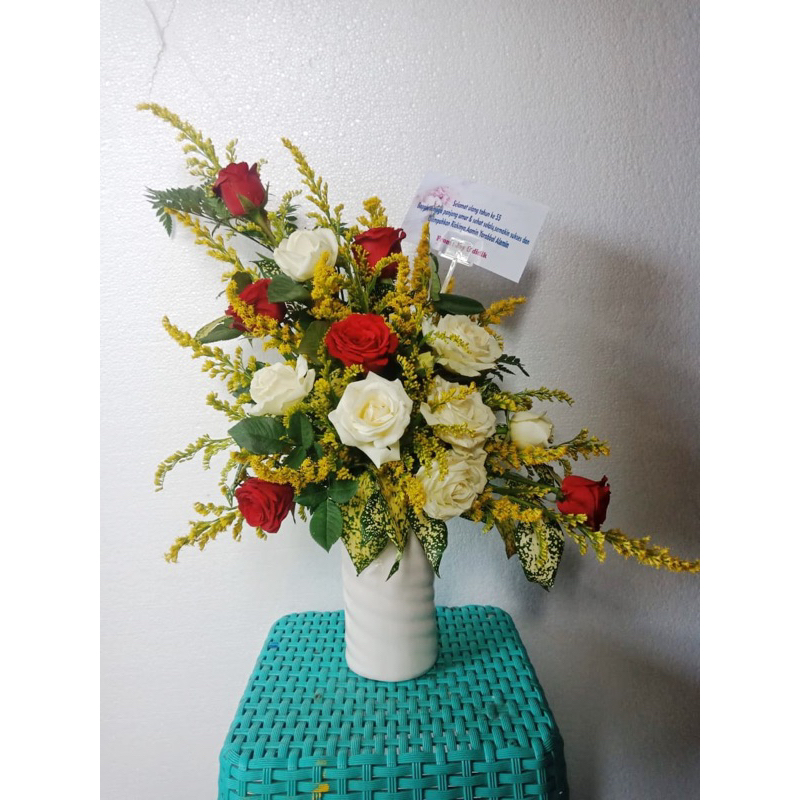 BUNGA MEJA HIDUP CANTIK MURAH | KARANGAN BUNGA MEJA MURAH | JUAL BUNGA MEJA MURAH | BUNGA MEJA MURAH