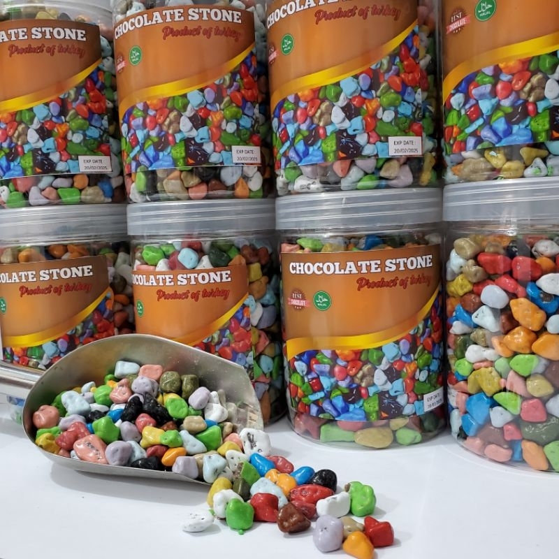 

coklat krikil/coklat batu turky stone kemasan toplez 650gr