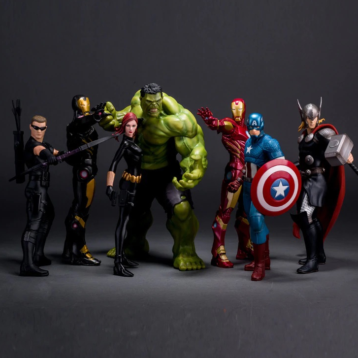 Action Figure Pahlawan Action Figure Crazy Toys Hulk IRONMAN Captain Amerika Spiderman