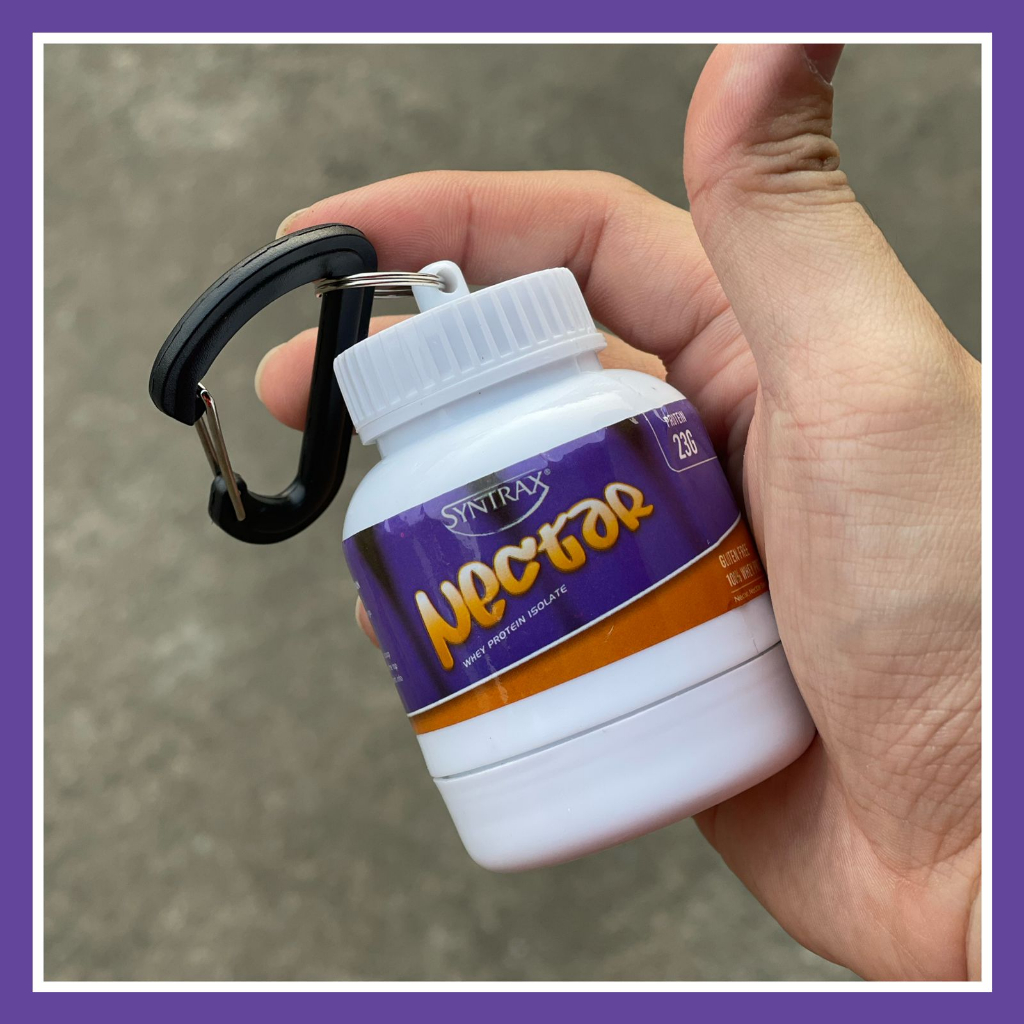 Syntrax Gantungan Whey Protein Funnel | Storage Travel Edition Untuk Menyimpan Susu Protein