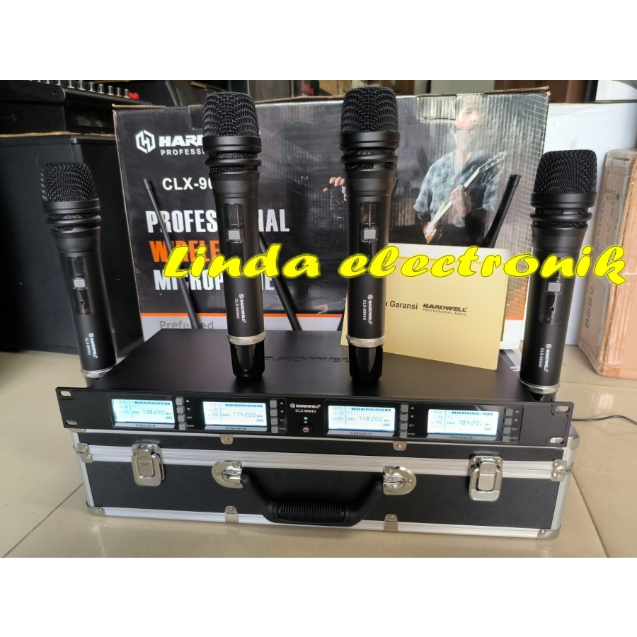 Mic Wireless Hardwell CLX 9004 U 4 Original hardwell CLX9004 u clx9004 BLACK