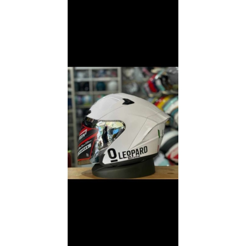 Helm Alv Ultron Carbone White Leopard Original SNI