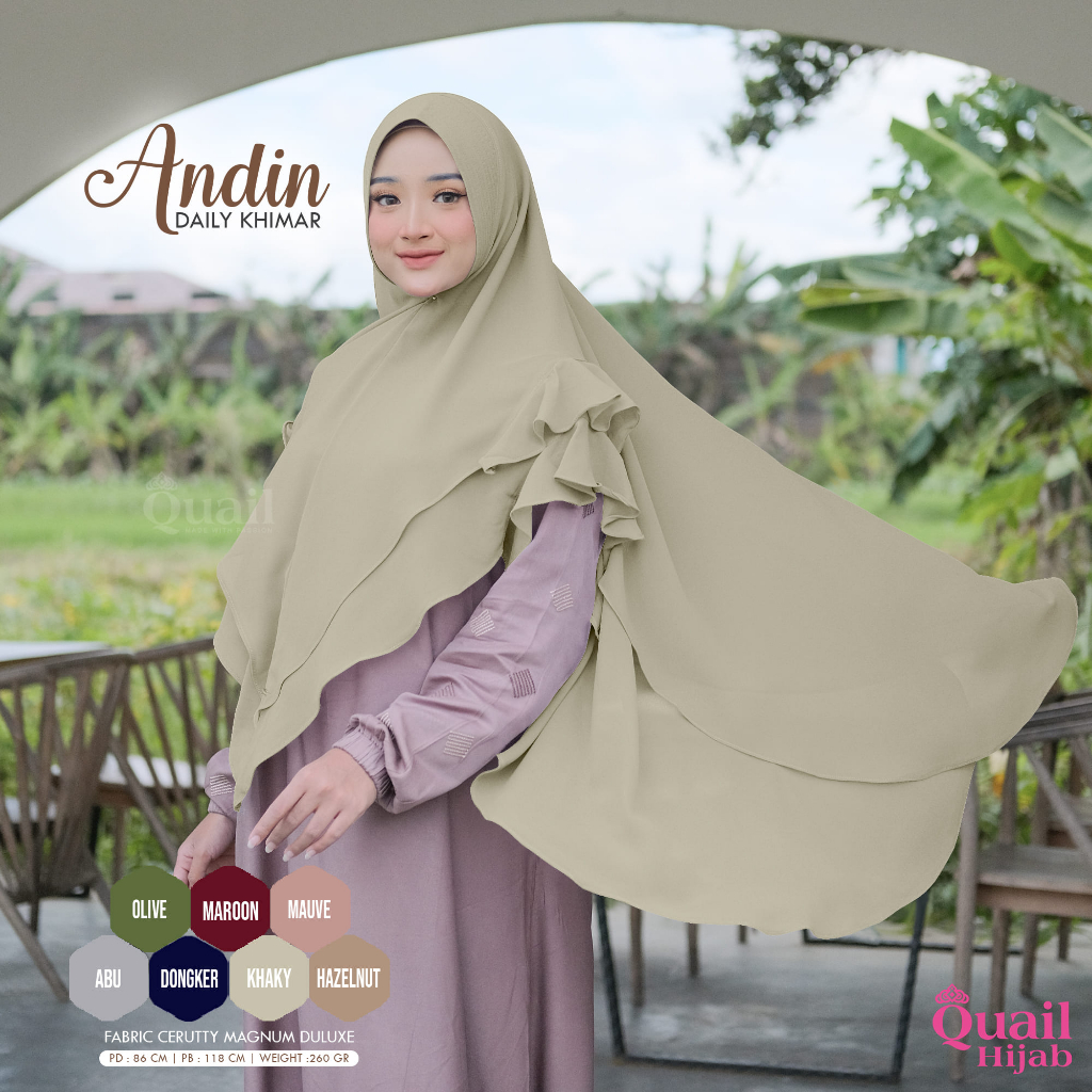 Quail Hijab - ANDIN DAILY KHIMAR ORI QUAIL