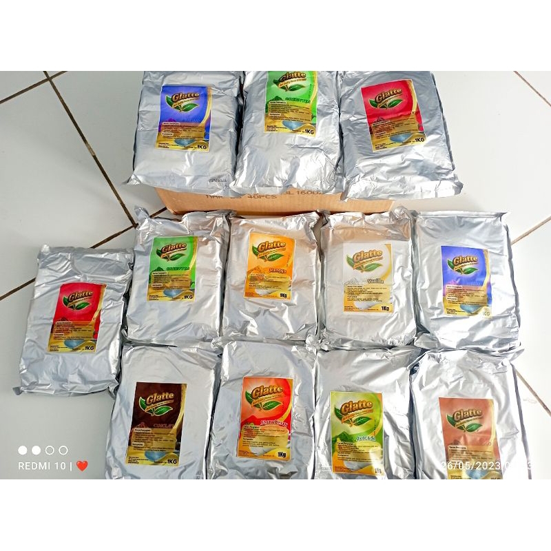 

BUBUK POWDER GLATTE SUDAH Mix GULA KEMASAN 1KG