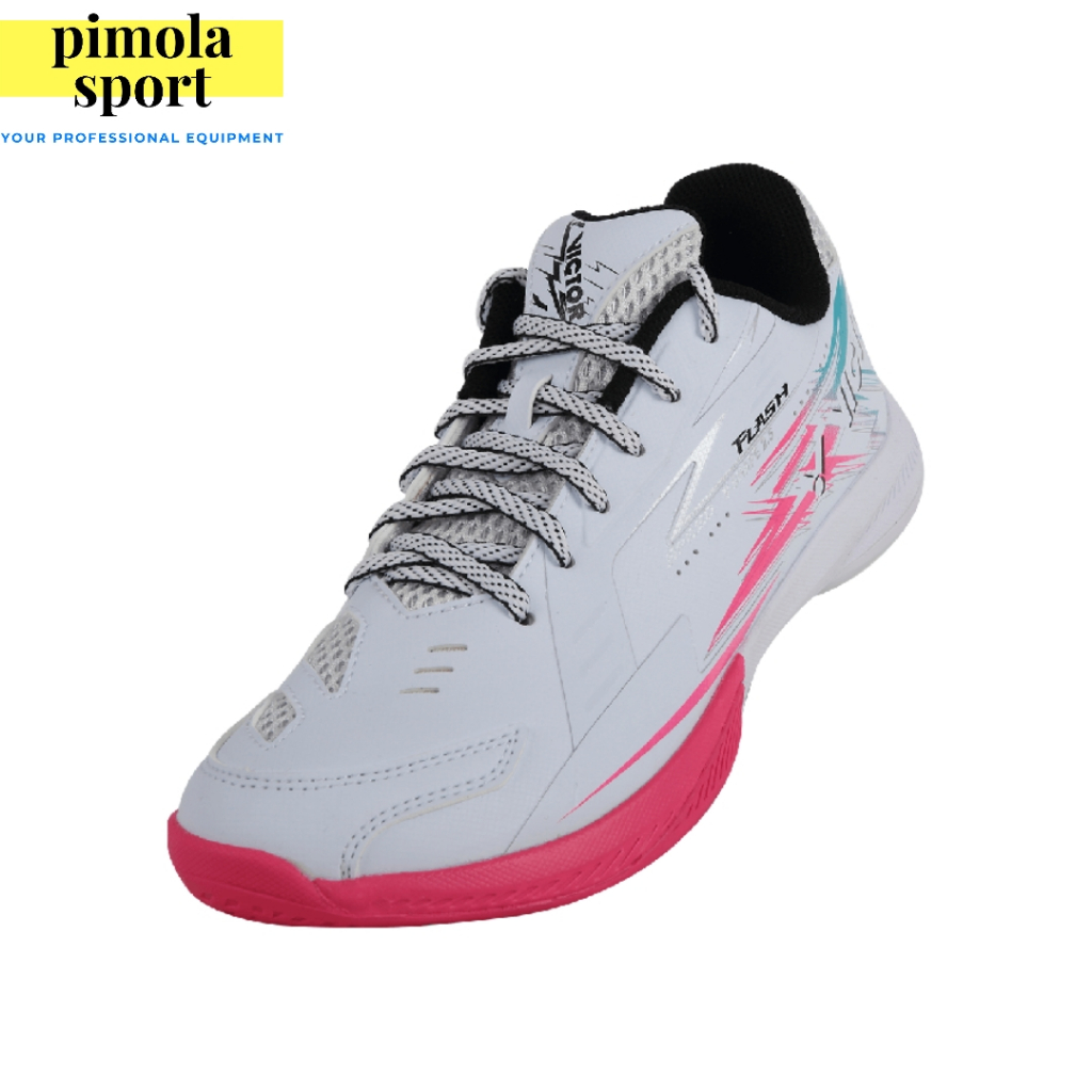 NEW Sepatu Badminton VICTOR Flash AQ / VictorFlash AQ White Pink