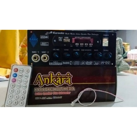 Kit aktif speaker echo mic usb bluetooth stereo karaoke ( 836 )