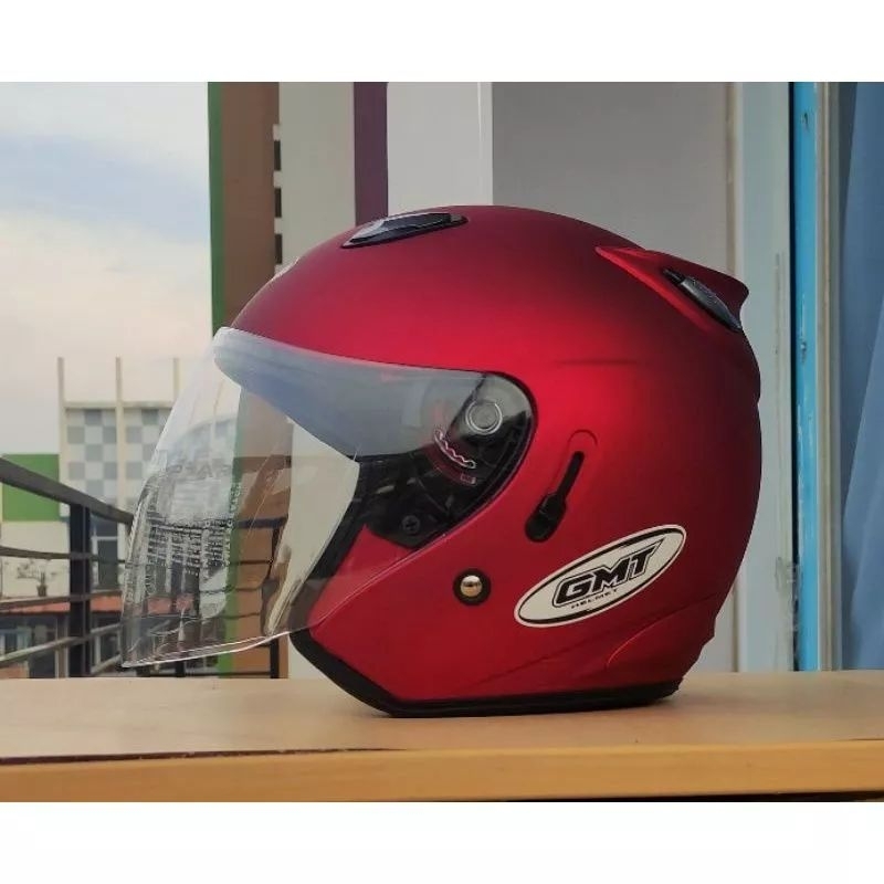 Helm GMT Original Double Visor SNI/Helm Pria Wanita/Helm/COD