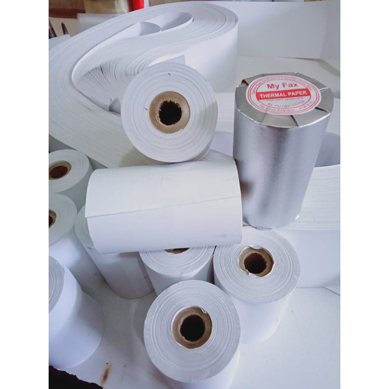 

Kertas thermal 80x50mm Paket 10 Roll Struk kasir printer thermal ukuran 80mm