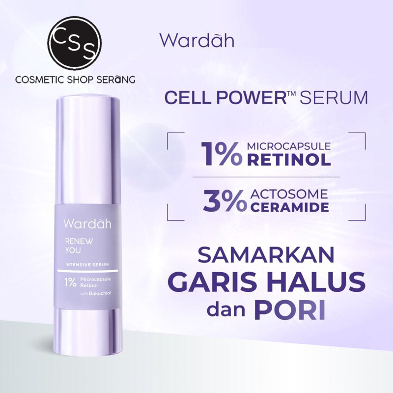 Wardah Renew You Anti Aging Intensive Serum 17ml Serum Anti Aging Serum Wardah